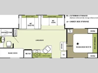 Floorplan - 2006 Forest River RV Rockwood 8241 SS