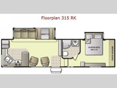 Floorplan - 2011 MVP RV Jazz 315 RK