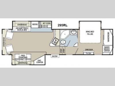 Floorplan - 2012 Coachmen RV Brookstone 295RL