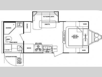 Floorplan - 2012 Cruiser Fun Finder X X-215 WSK