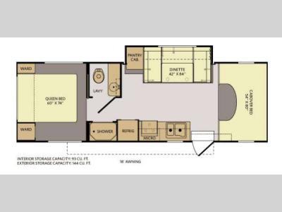 Floorplan - 2012 Fleetwood RV Tioga Ranger 28Y