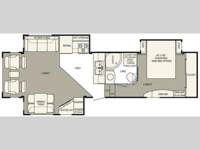 Floorplan - 2012 NuWa HitchHiker Discover America 330 FK