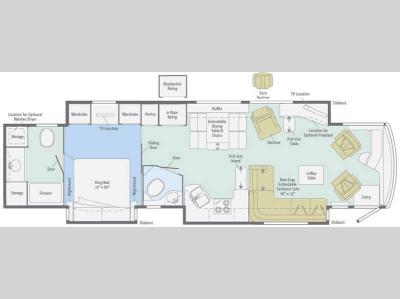 Floorplan - 2012 Winnebago Tour 42QD