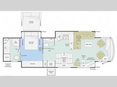 Floorplan - 2012 Winnebago Journey 42E