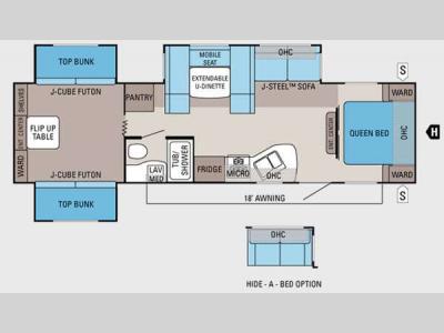 Floorplan - 2012 Jayco Jay Flight 32TSBH