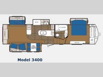 Floorplan - 2012 Prime Time Manufacturing Sanibel 3400