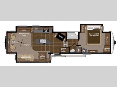 Floorplan - 2012 Keystone RV Montana 3582RL