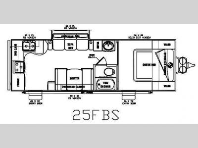 Floorplan - 2012 Pacific Coachworks Tango 25FBS