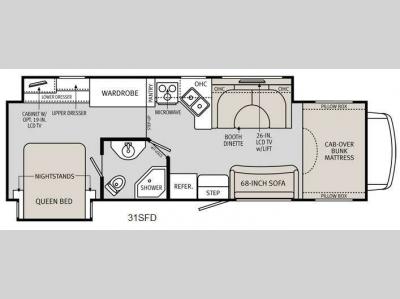 Floorplan - 2012 Holiday Rambler Aluma Lite C 31SFD
