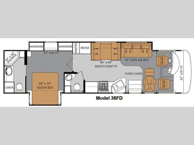 Floorplan - 2012 Thor Motor Coach Challenger 36FD