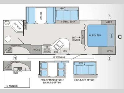 Floorplan - 2012 Jayco White Hawk 26DSRB