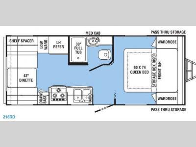 Floorplan - 2012 Holiday Rambler Aluma-Lite Ultra 218RD