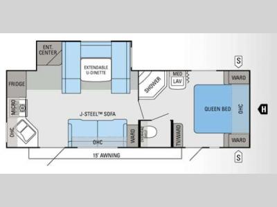 Floorplan - 2012 Jayco Jay Flight 25RKS