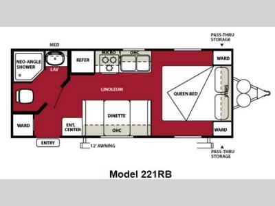 Floorplan - 2013 Forest River RV Wildwood X-Lite 221RBXL