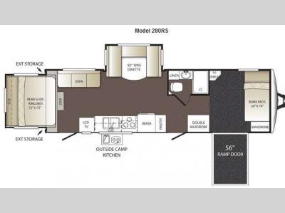 Floorplan - 2013 Keystone RV Outback 280RS