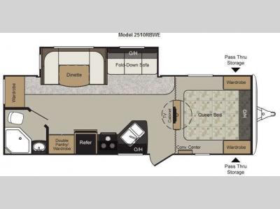 Floorplan - 2013 Keystone RV Passport 2510RBWE Grand Touring