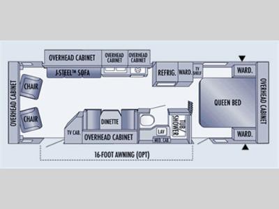Floorplan - 2006 Jayco Jay Feather LGT 29N