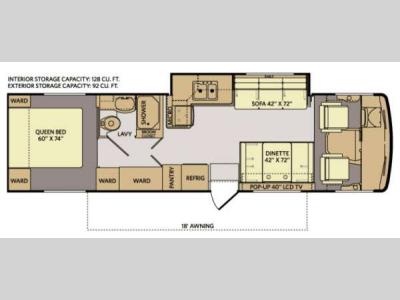 Floorplan - 2012 Fleetwood RV Storm 33Q