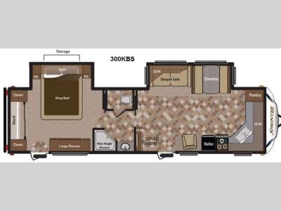 Floorplan - 2013 Keystone RV Sprinter 300KBS