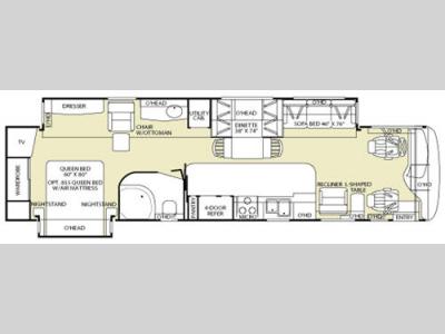 Floorplan - 2006 Fleetwood RV Discovery 39V