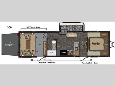 Floorplan - 2013 Keystone RV Fuzion 300