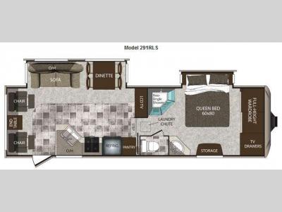 Floorplan - 2013 Keystone RV Cougar High Country 291RLS