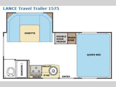 Floorplan - 2013 Lance Travel Trailers 1575