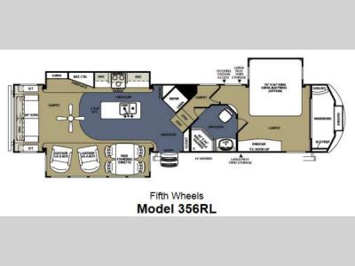 Floorplan - 2013 Forest River RV Sierra 356RL