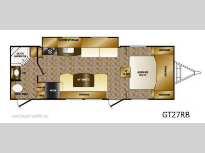 Floorplan - 2013 CrossRoads RV Slingshot GT27RB