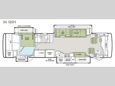 Floorplan - 2013 Tiffin Motorhomes Phaeton 36 QSH