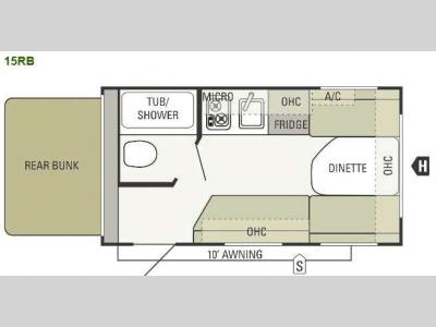 Floorplan - 2013 Starcraft  AR-ONE 15RB