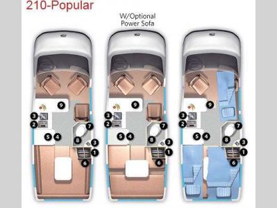 Floorplan - 2013 Roadtrek 210-Popular