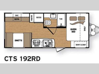 Floorplan - 2013 Dutchmen RV Coleman CTS 192RD
