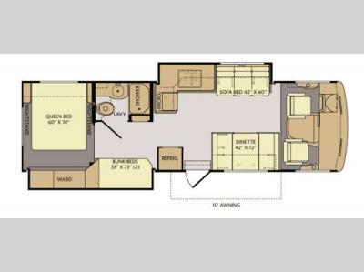 Floorplan - 2013 Fleetwood RV Storm 32BH