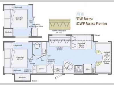 Floorplan - 2013 Winnebago Access 31WP
