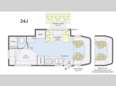 Floorplan - 2013 Winnebago View 24J