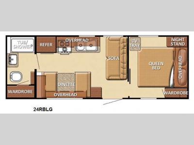 Floorplan - 2013 Gulf Stream RV Kingsport 24 RBLG