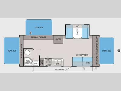Floorplan - 2013 Jayco Jay Feather Ultra Lite X23F