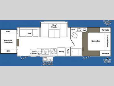 Floorplan - 2007 Keystone RV Outback 27RSDS
