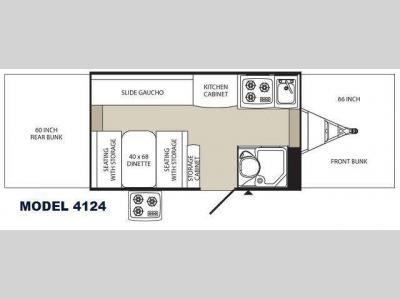 Floorplan - 2013 Palomino Tent Campers 4124