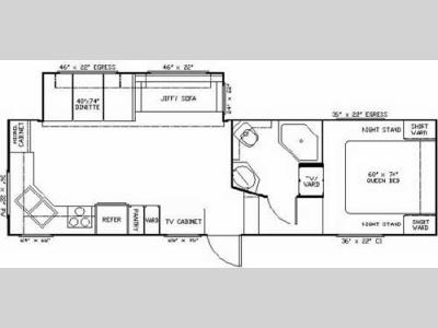 Floorplan - 2003 Thor Citation 29-5P