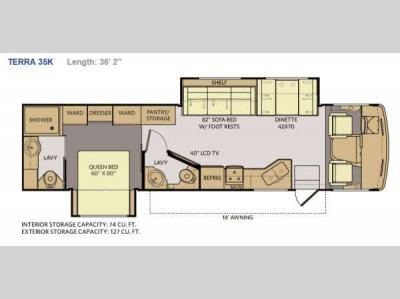 Floorplan - 2013 Fleetwood RV Terra 35K