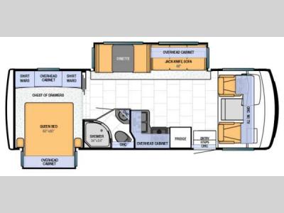 Floorplan - 2013 Newmar Bay Star Sport 2702