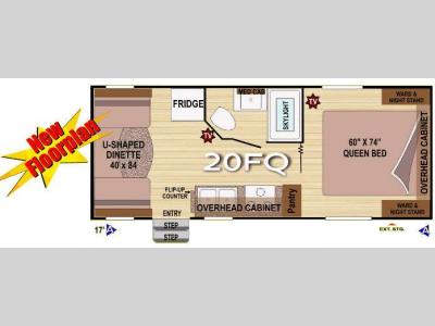 Floorplan - 2013 Outdoors RV Creek Side 20FQ