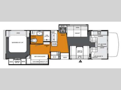Floorplan - 2013 Forest River RV Forester 3171DS Ford