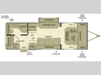 Floorplan - 2013 EverGreen RV Ascend A231RKB