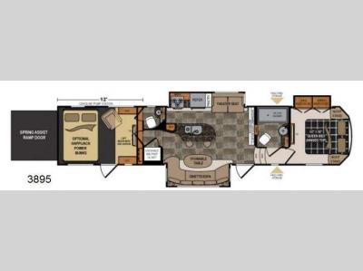 Floorplan - 2013 Dutchmen RV Voltage V3895