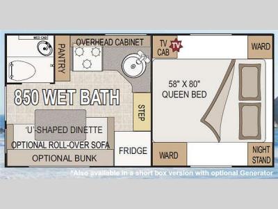 Floorplan - 2012 Northwood Wolf Creek 850