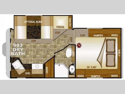 Floorplan - 2013 Northwood Arctic Fox Camper 992 Dry Bath