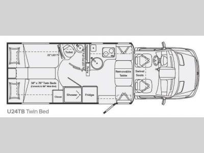 Floorplan - 2013 Leisure Travel Unity U24TB